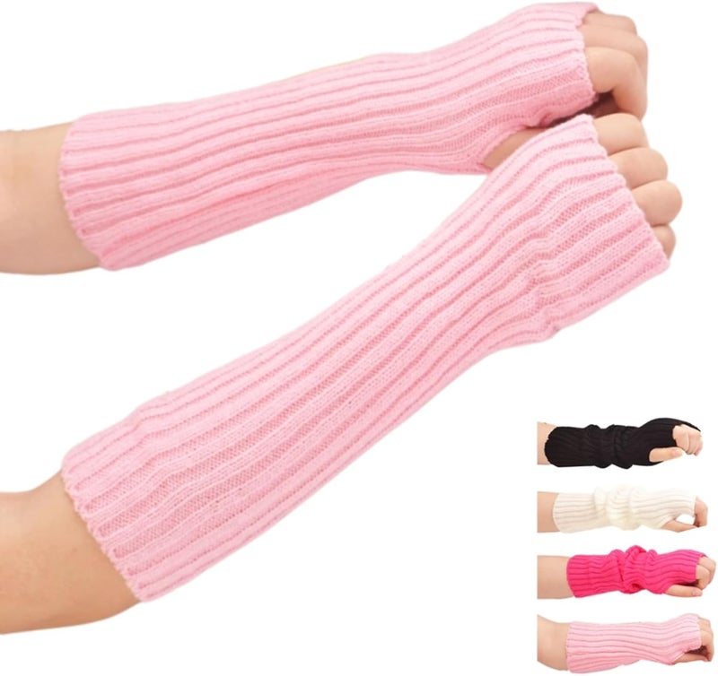 VTTDB Arm covers cute women kawaii japanese harajuku Y2k Arm Warmer for Girls Goth Gloves Fingerless Knitted Arm Sleeve - Image 1